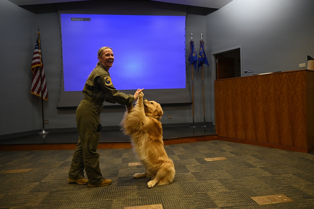 157th Air Refueling Wing Mascot Promotion Ceremony