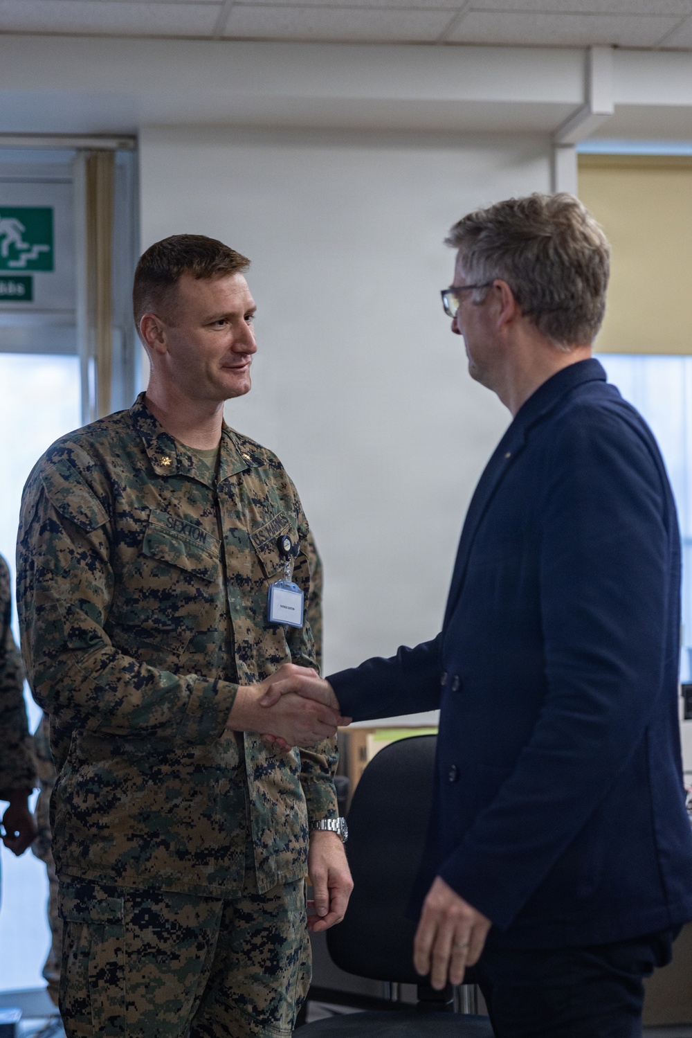 U.S Marines meet with Permanent Secretary of the Ministry of Defense of Estonia
