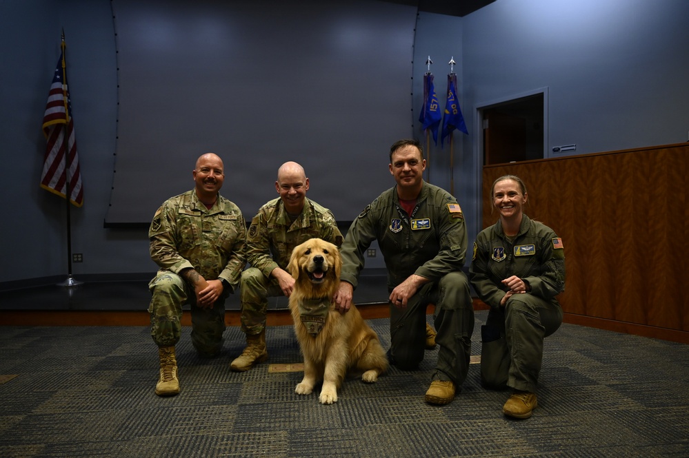 157th Air Refueling Wing Mascot Promotion Ceremony
