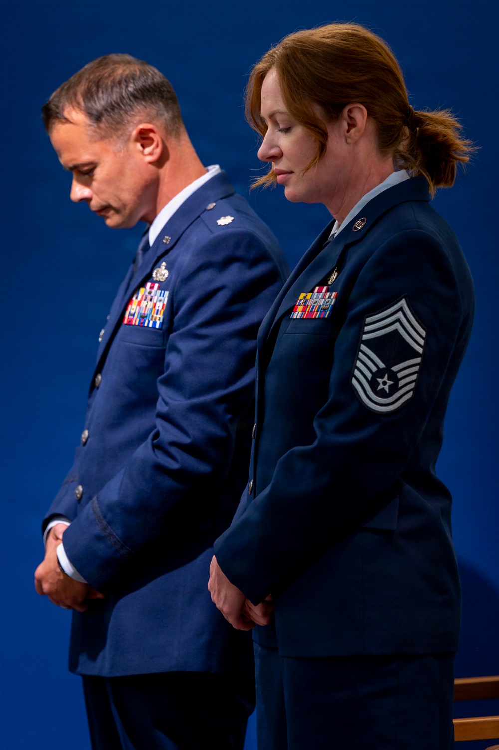 Carroll and Terry Observe Invocation at Retirement Ceremony