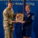Addison Presents Plaque to Carroll