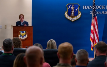 Carroll Addresses Crowd at Retirement Ceremony