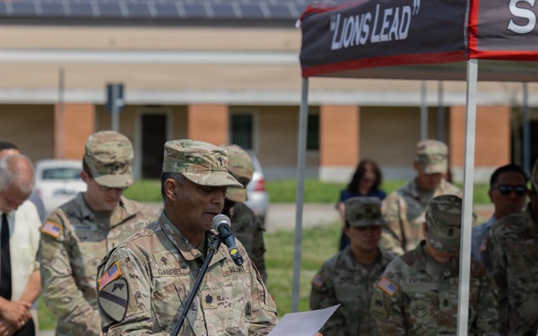 Intelligence and Sustainment Company conducts change of responsibility ceremony