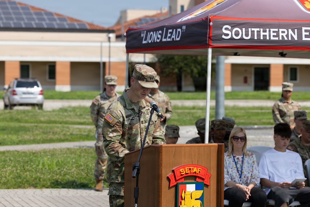 Intelligence and Sustainment Company conducts change of responsibility ceremony
