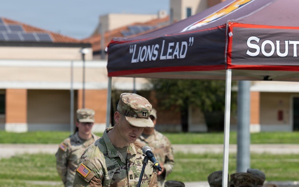 Intelligence and Sustainment Company conducts change of responsibility ceremony