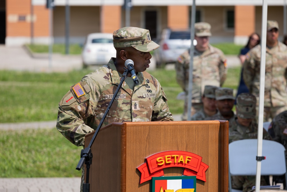 Intelligence and Sustainment Company conducts change of responsibility ceremony