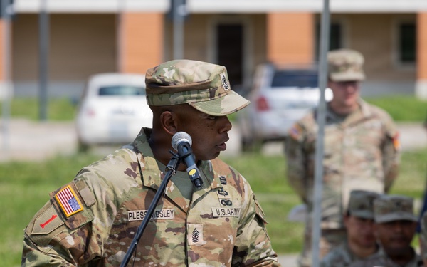 Intelligence and Sustainment Company conducts change of responsibility ceremony