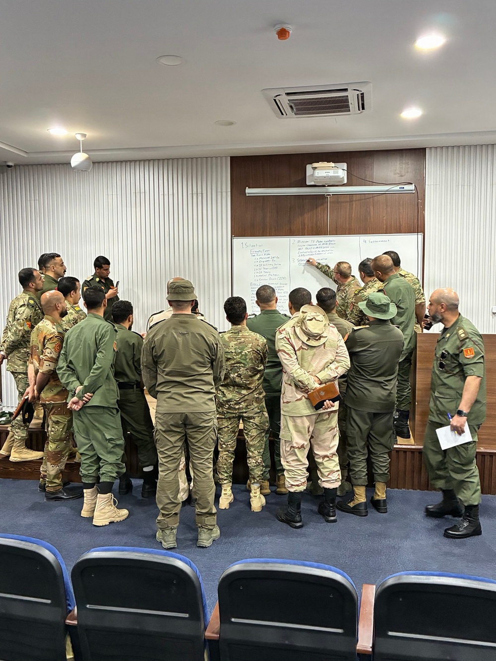 SETAF-AF civil affairs Soldiers conduct subject matter expert exchange with Libyan officers