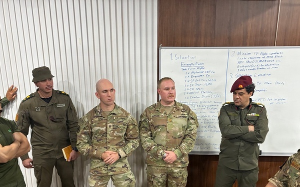 SETAF-AF civil affairs Soldiers conduct subject matter expert exchange with Libyan officers