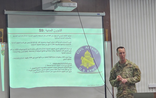 SETAF-AF civil affairs Soldiers conduct subject matter expert exchange with Libyan officers