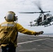 11th MEU Marines, Sailors Conduct Hoist Training Aboard USS Portland