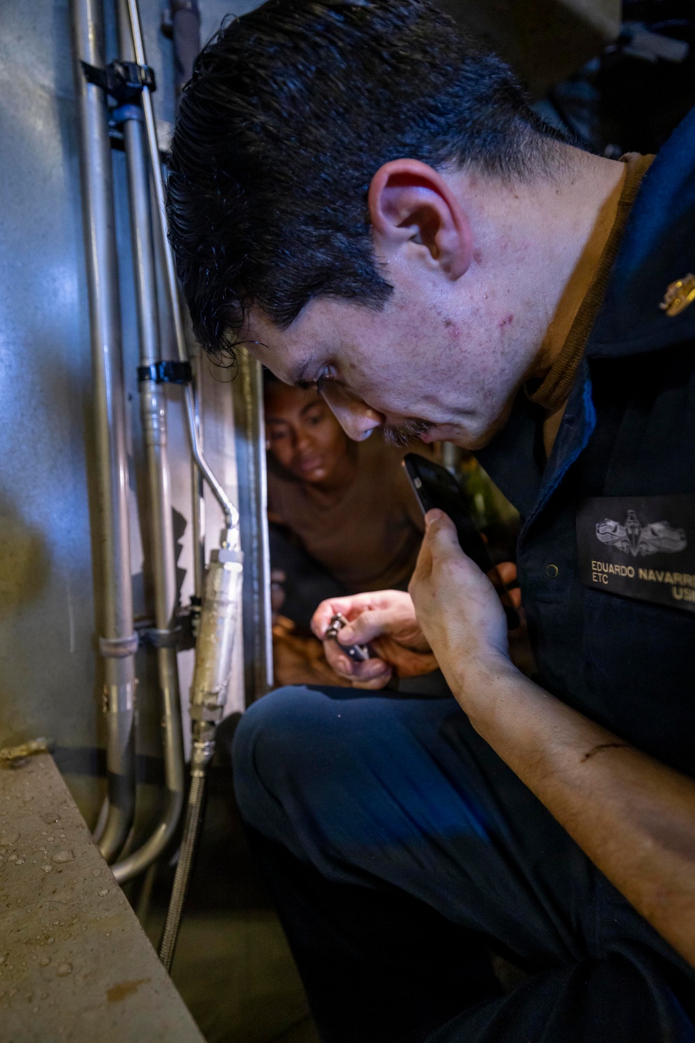 USS Iwo Jima Sailors Conduct LCAC Maintenance