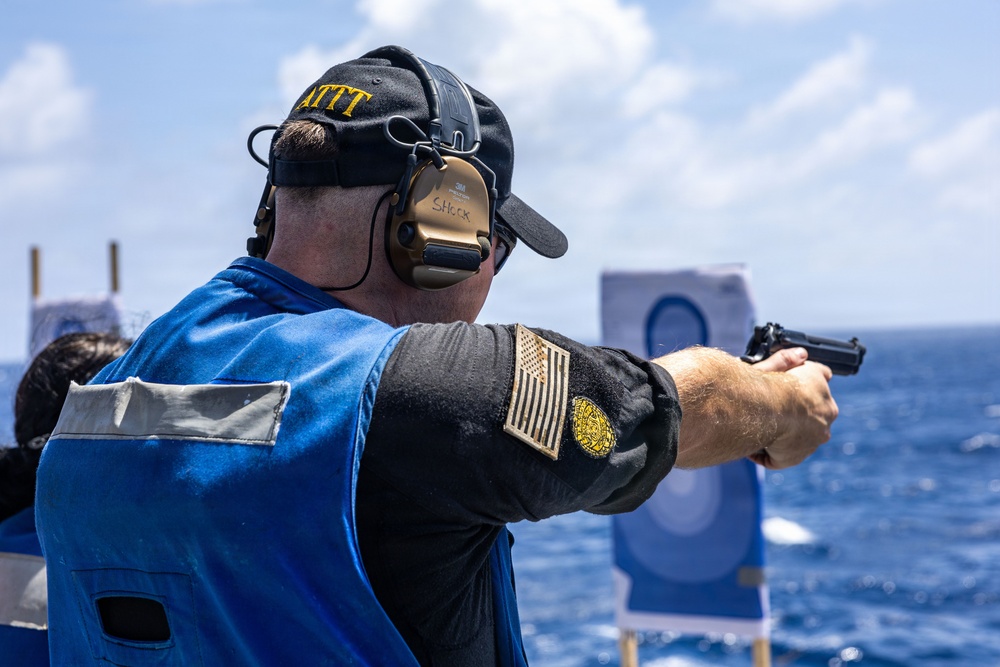 USS Iwo Jima M9 Gun Shoot