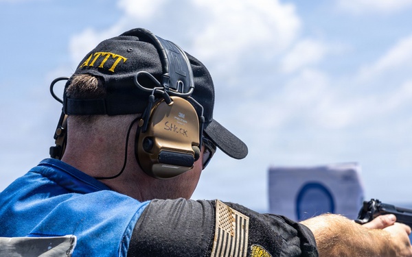 USS Iwo Jima M9 Gun Shoot