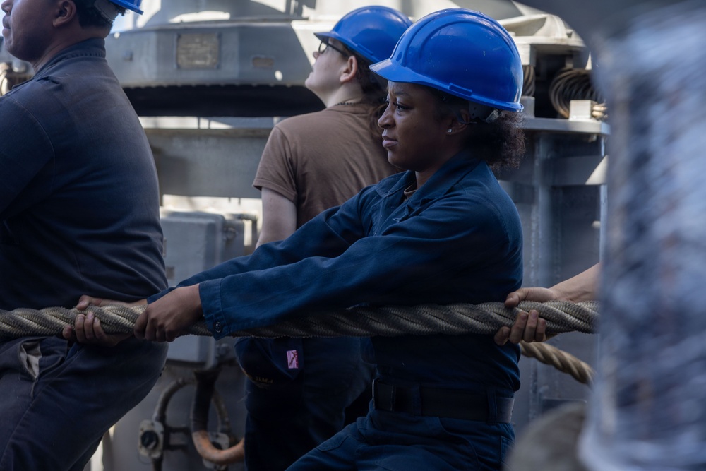 USS Iwo Jima Sea and Anchor Detail