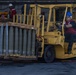 USS Iwo Jima Sailors Move Ordnance