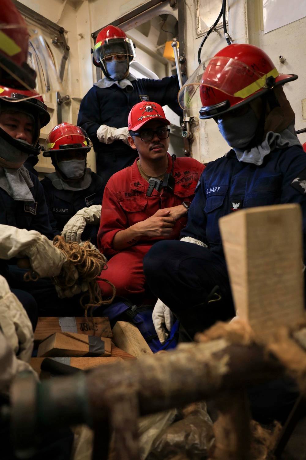 USS Iwo Jima Conducts Inport DCTT Drill