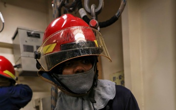 USS Iwo Jima Conducts Inport DCTT Drill