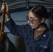 USS Iwo Jima Sailors Set Up Refueling Station for Refeuling In Port