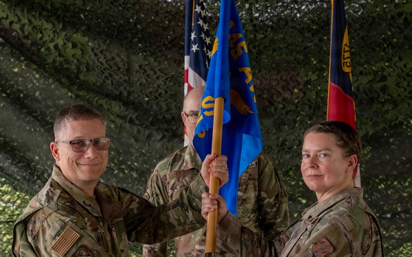 145th CES welcomes Lt. Col. Catherine W. Underwood as new commander