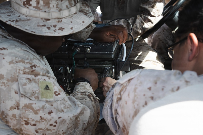 U.S. Marines Conduct Command Protocol Training
