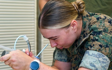 Simulation center provides corpsmen essential transport care training at Camp Lejeune