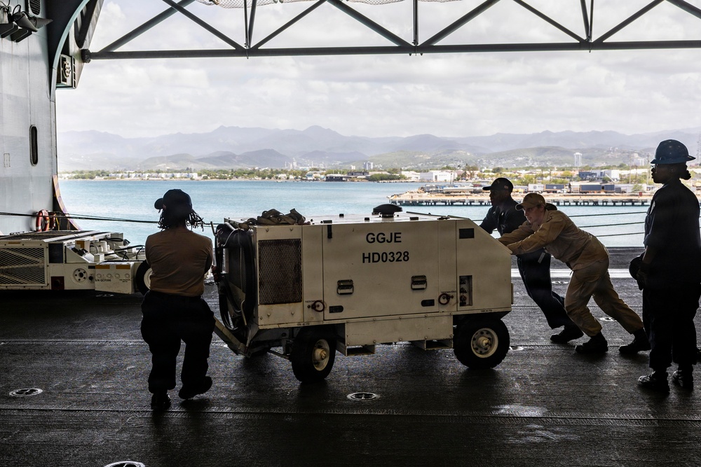 USS Iwo Jima Conducts Daily Operations While in Ponce, Puerto Rico