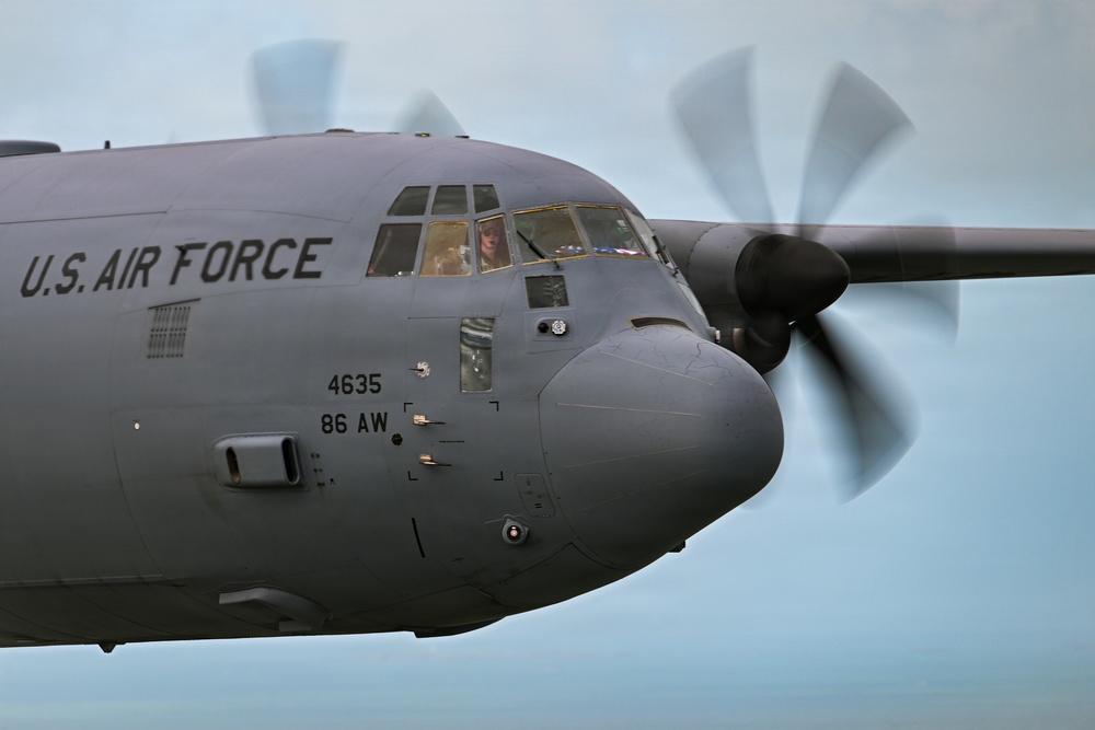 D-Day 82nd Anniversary C-130 Flyover