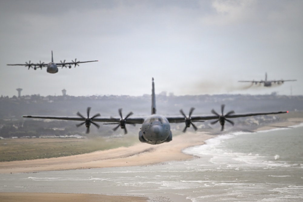 D-Day 82nd Anniversary C-130 Flyover