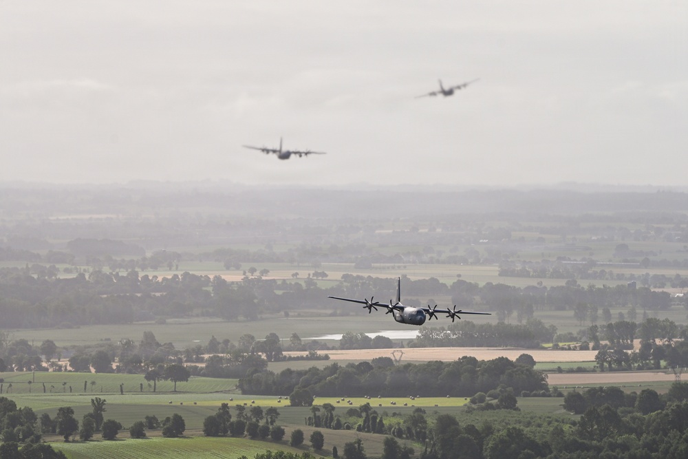 D-Day 82nd Anniversary C-130 Flyover