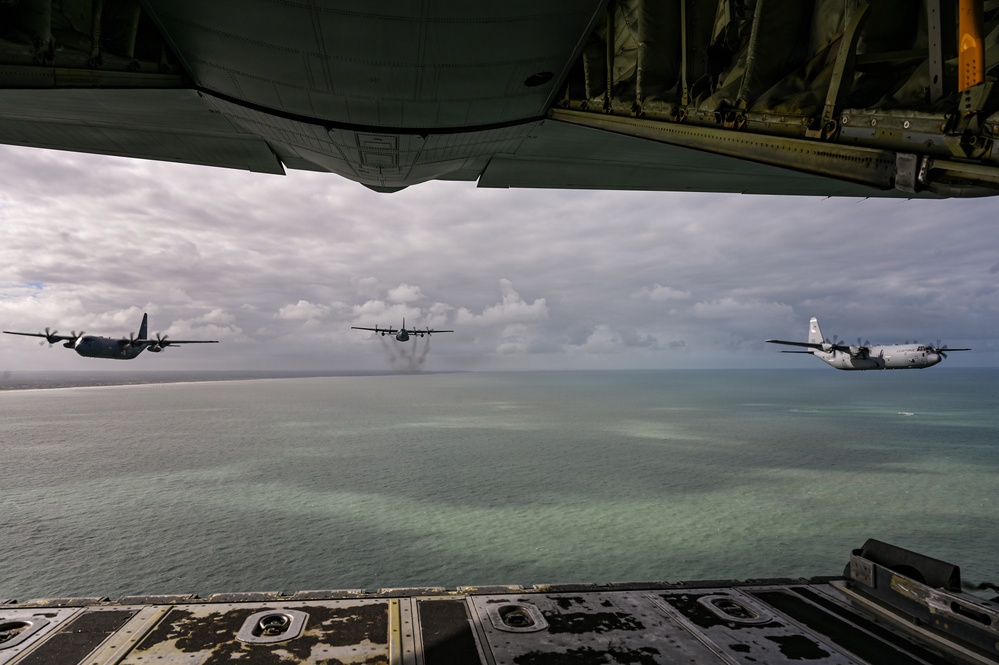 D-Day 82nd Anniversary C-130 Flyover