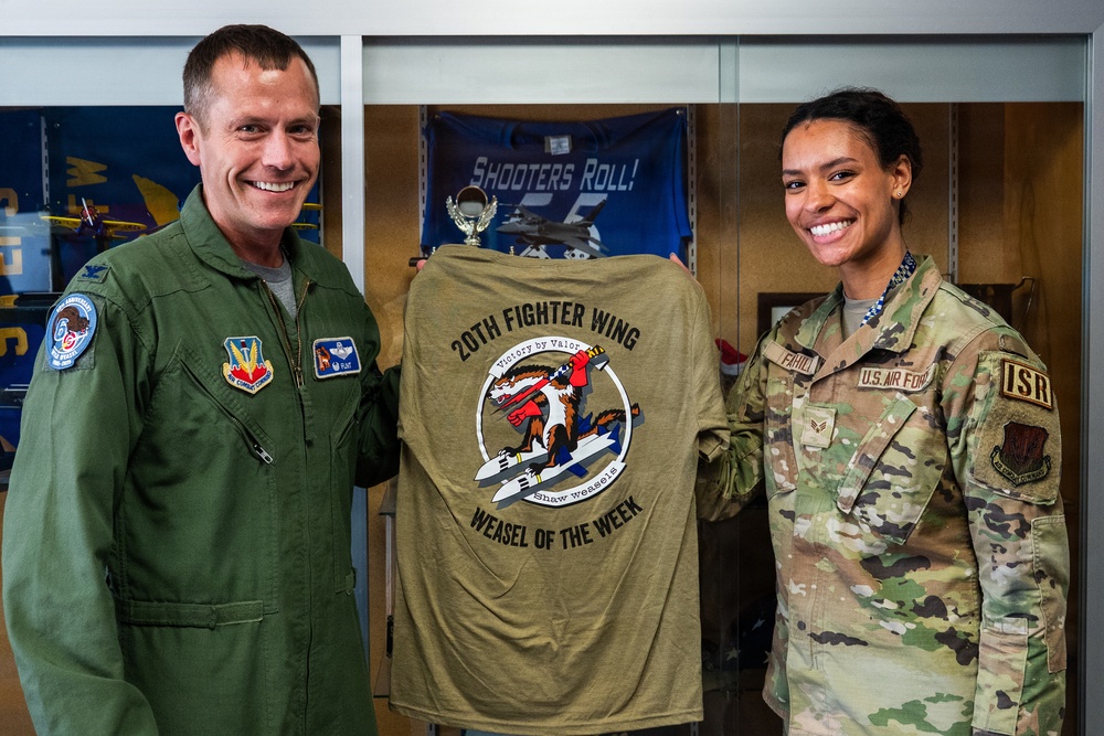 Weasel of the Week: Senior Airman Israel Fay-Hill, 55th Fighter Squadron