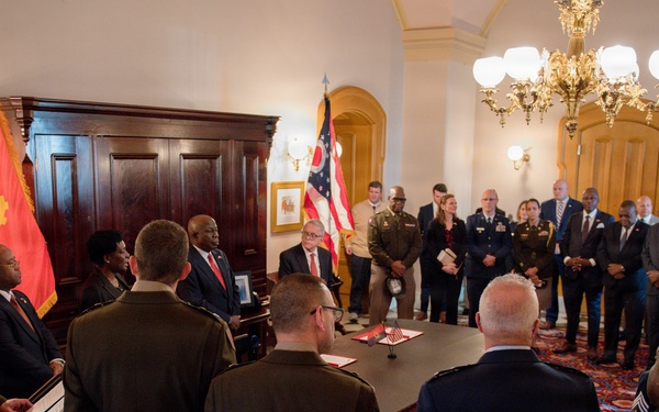 Ohio National Guard signs State Partnership Program agreement with the Republic of Angola