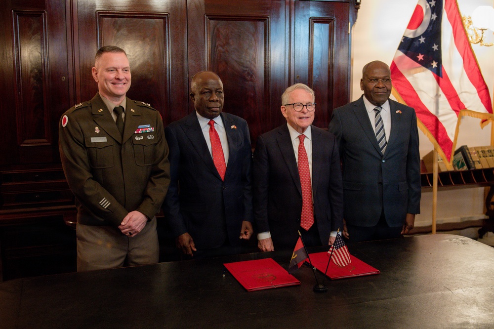 Ohio National Guard signs State Partnership Program agreement with the Republic of Angola