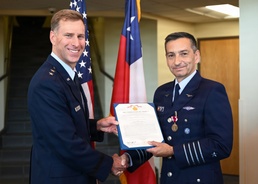 AFSOUTH awards SICOFAA undersecretary Air Force Meritorious Service Medal