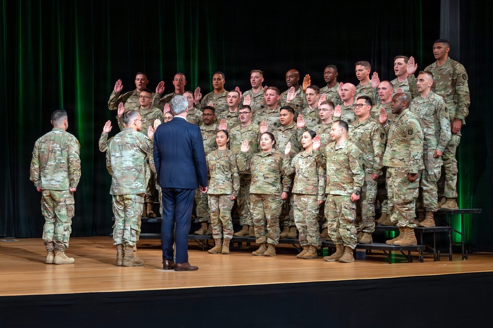 251st Army Birthday Cake Cutting and Reenlistment
