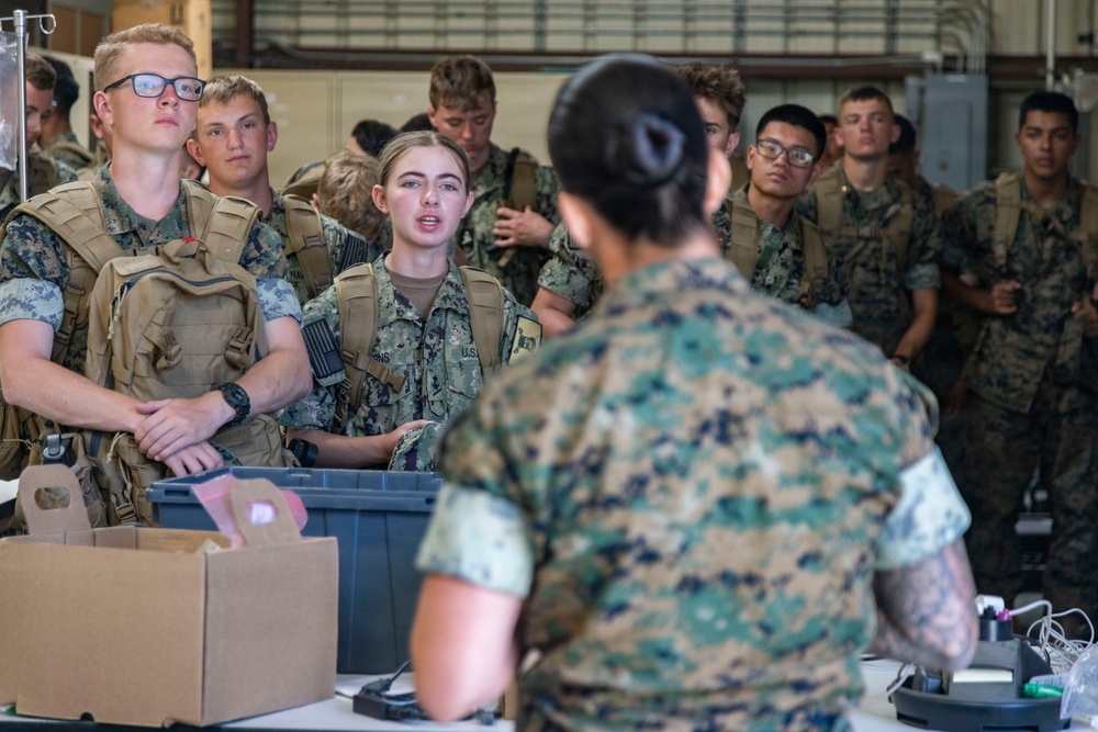 Marine Corps Medical Logistics Company Hosts CORTRAMID West Midshipmen