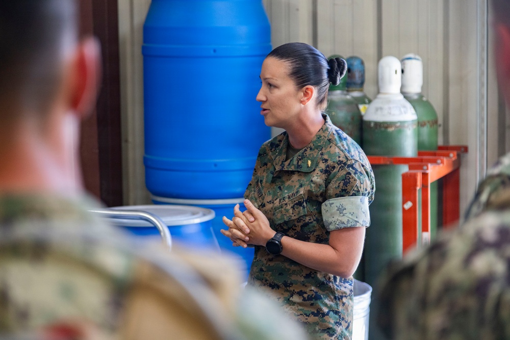 Marine Corps Medical Logistics Company Hosts CORTRAMID West Midshipmen