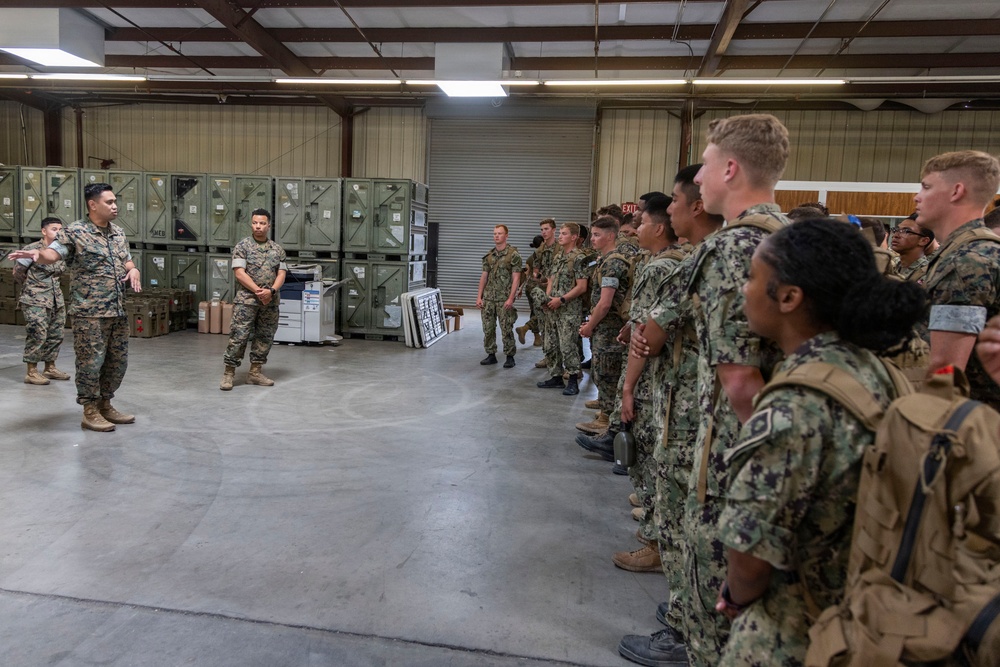 Marine Corps Medical Logistics Company Hosts CORTRAMID West Midshipmen