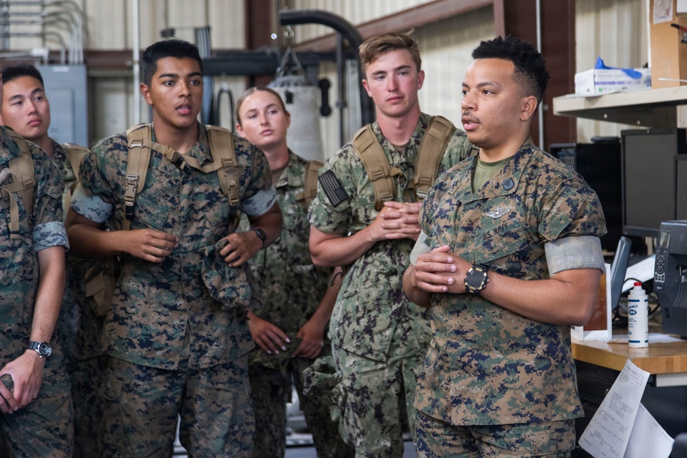 Marine Corps Medical Logistics Company Hosts CORTRAMID West Midshipmen