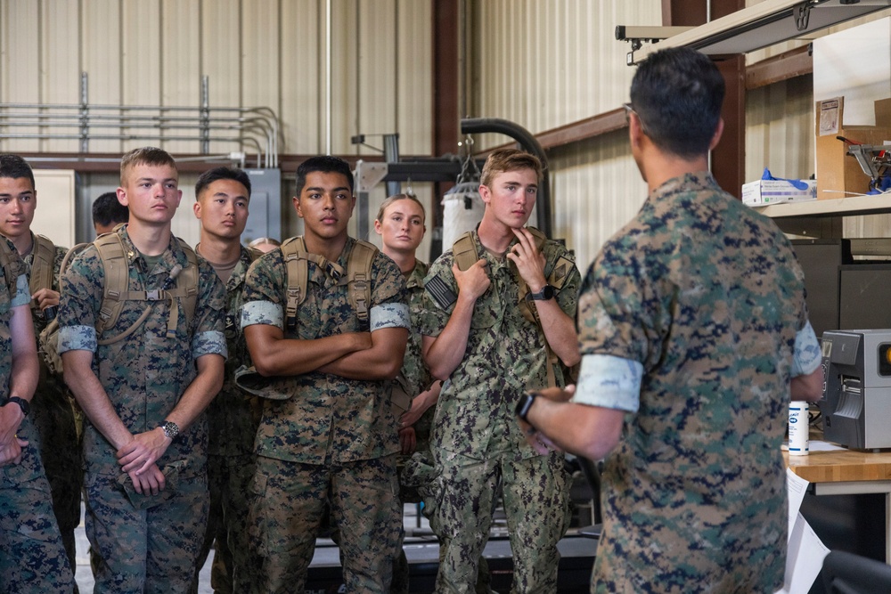 Marine Corps Medical Logistics Company Hosts CORTRAMID West Midshipmen