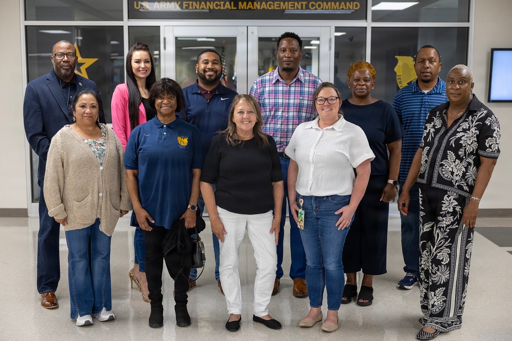 AMPO employees learn reserve pay, tour DFAS