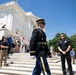 Commander of the Guard U.S. Army Capt. Sean Paul Stolarski Conducts His Last Walk as a Tomb Sentinel