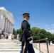 Commander of the Guard U.S. Army Capt. Sean Paul Stolarski Conducts His Last Walk as a Tomb Sentinel