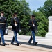 Commander of the Guard U.S. Army Capt. Sean Paul Stolarski Conducts His Last Walk as a Tomb Sentinel