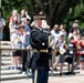 Commander of the Guard U.S. Army Capt. Sean Paul Stolarski Conducts His Last Walk as a Tomb Sentinel