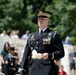 Commander of the Guard U.S. Army Capt. Sean Paul Stolarski Conducts His Last Walk as a Tomb Sentinel