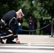 Commander of the Guard U.S. Army Capt. Sean Paul Stolarski Conducts His Last Walk as a Tomb Sentinel
