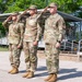 Passing the colors, 1st Engineer Brigade bids farewell to Glaspell and welcomes Kieser