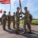 Passing the colors, 1st Engineer Brigade bids farewell to Glaspell and welcomes Kieser